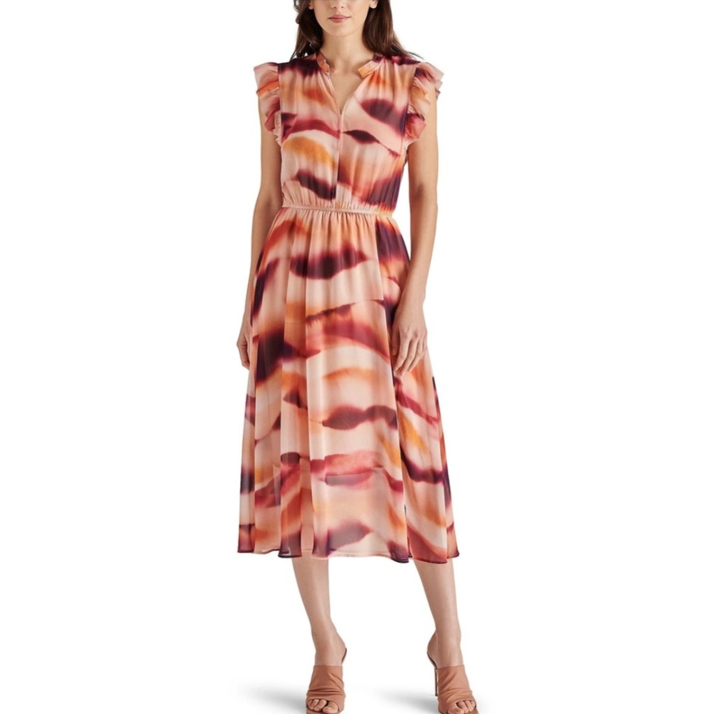 Steve Madden Allegra Midi Dress In Rosewater
